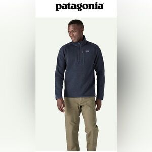 Patagonia Men’s Med Better Sweater Rib Knit 1/4-Zip Fleece lined Excellent Cond